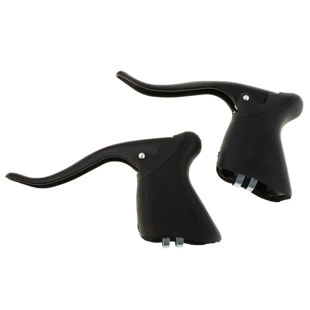 

1Pair Road Bike Drop Bar Brake Lever Bent Bicycle Handbrake Aero Cycling Fixed Gear Accessories Parts for MTB Mountain Bike