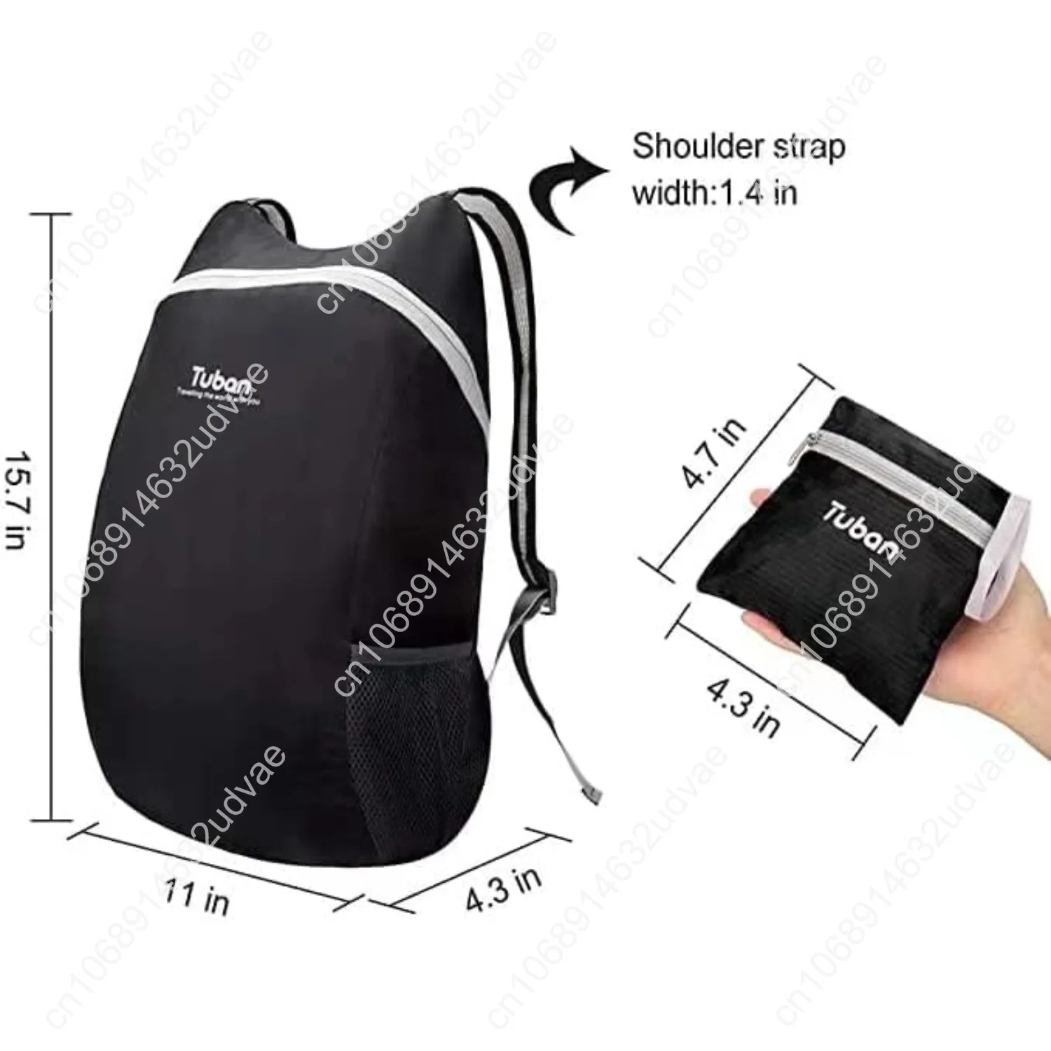 Ultra Lightweight Packable Water Resistant Backpack for Travel Camping Outdoor Hiking Daypack