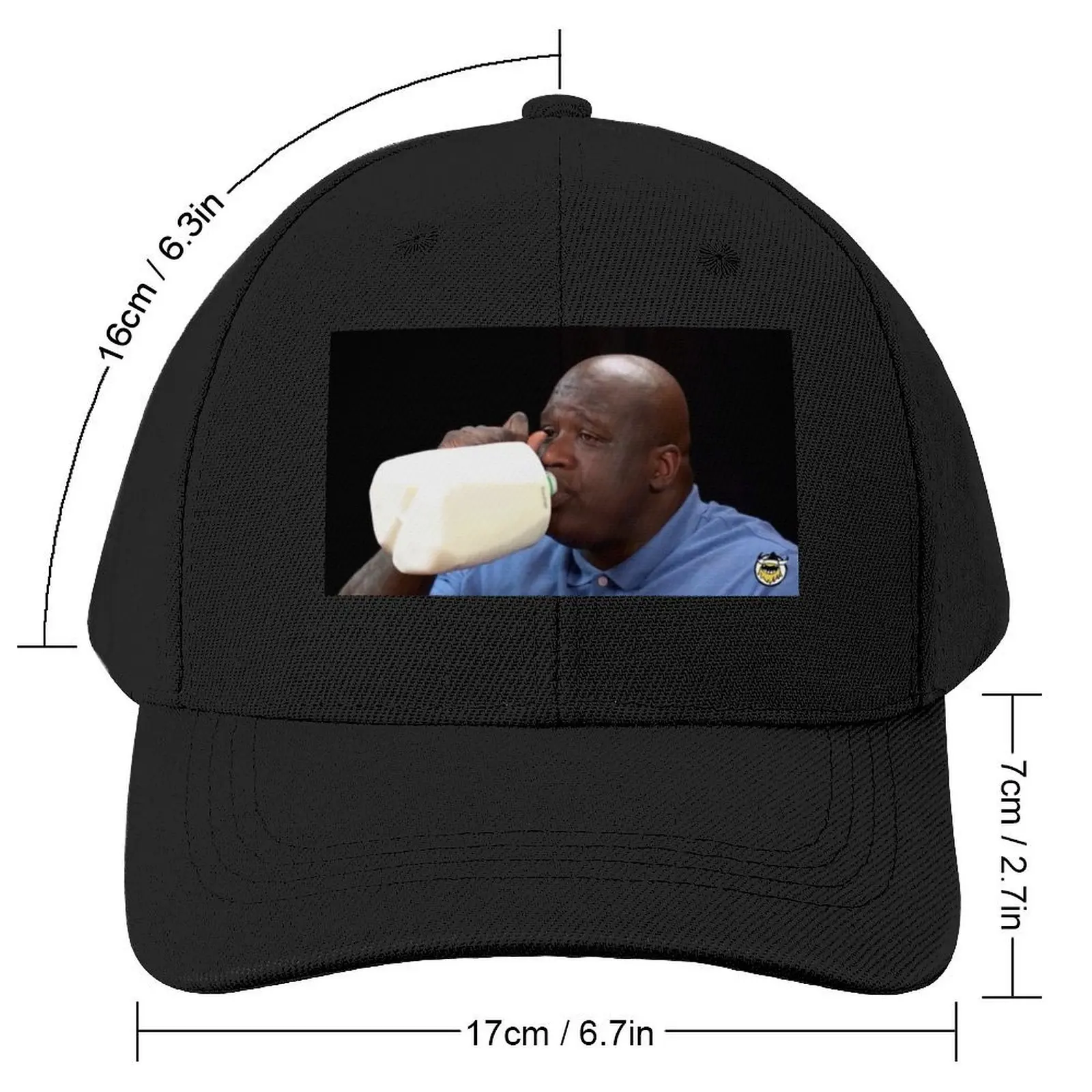 Shaq Drinking Milk Baseball Cap dad hat |-F-| Men Hats Women's