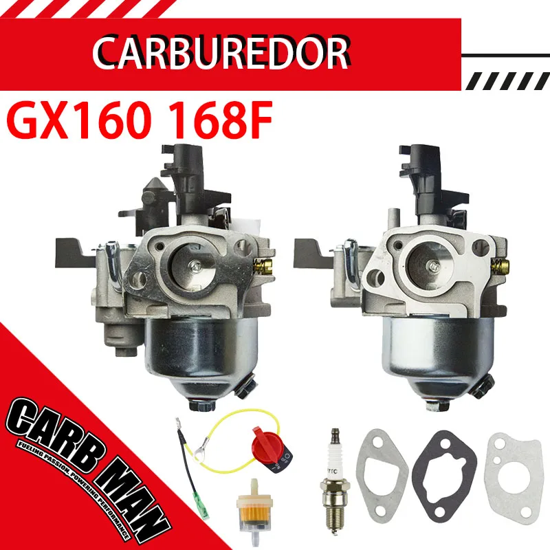 

GX160 For Honda 168F 170F P19 P18 GX110 GX120 GX140 GX200 5HP 5.5HP 6.5HP 4 Stroke Engine Carburetor