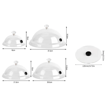 식품 등급 뚜껑 돔 커버, 분자 요리 연기 후드, 흡연자 액세서리, 연기 주입기, 케이크 스테이크 커버, 내구성 B 