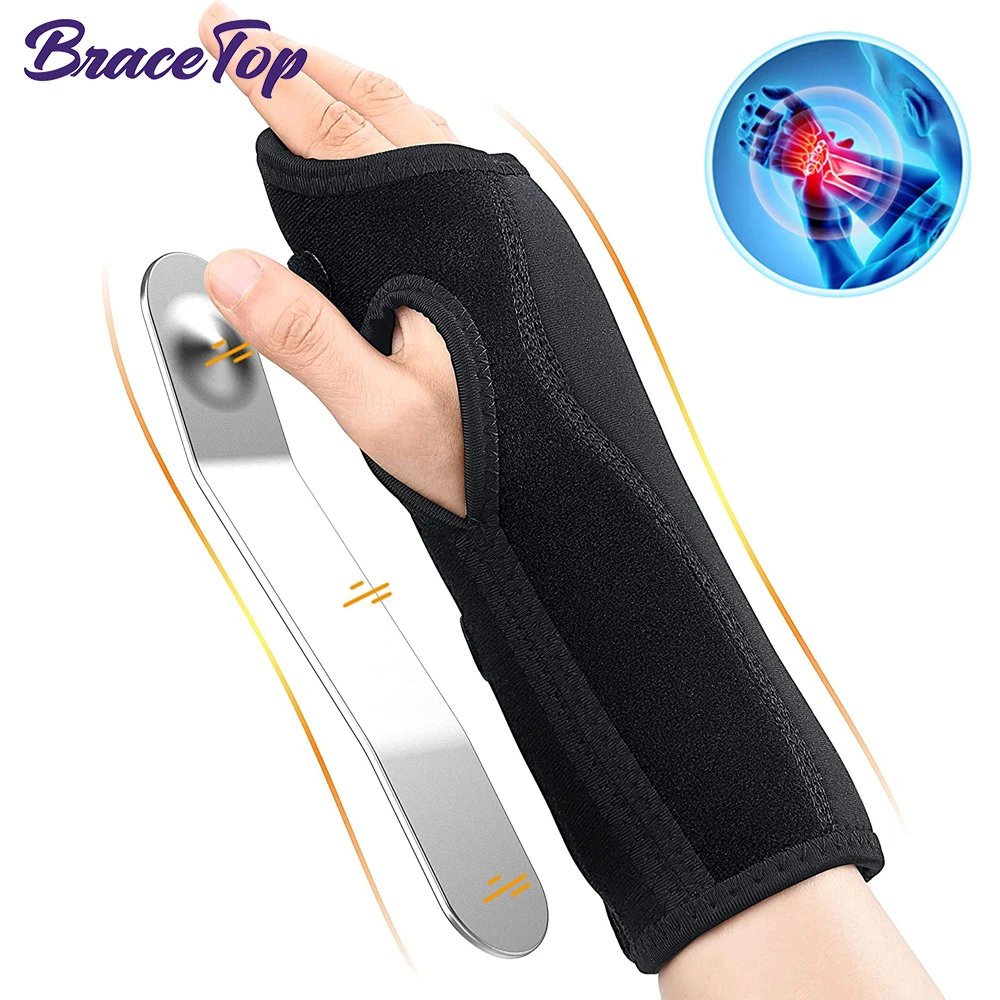 BraceTop Wrist Brace for Carpal Tunnel, Night Sleep Wrist Support Brace,Wrist Splint,Great for Wrist Pain,Sprain,Sports Injuries