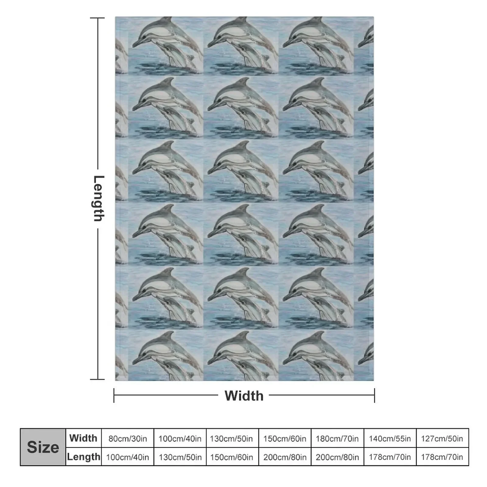 Dolphin Leap Lessons Throw Blanket warm winter christmas decoration Blankets