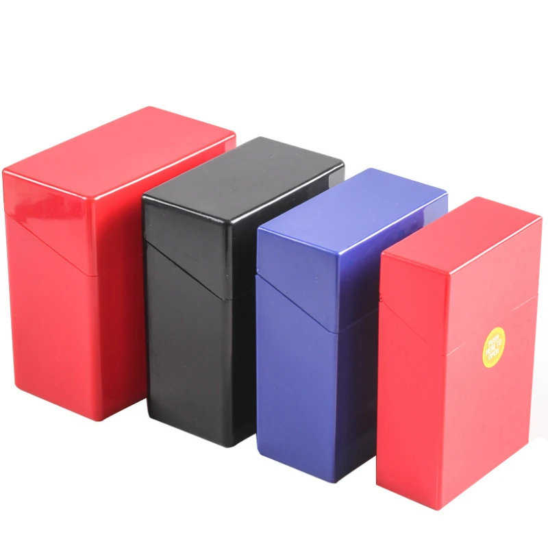 20/30/40/50pcs Cigarettes In Large Capacity Portable Plastic Coarse Cigarette Storage Box Moisture-proof Sealed Cigarette Case