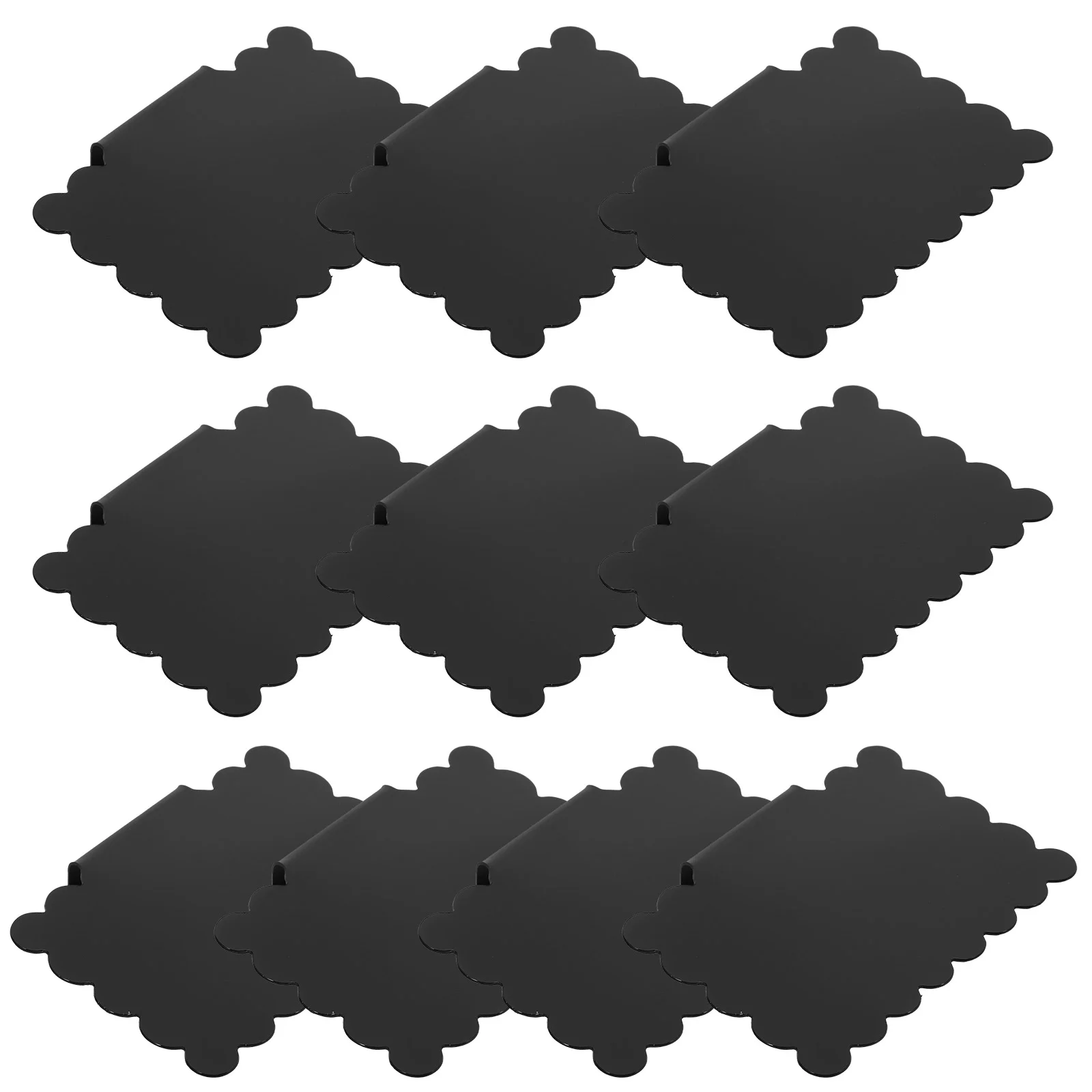 10 ชิ้น Erasable Chalkboard ผู้ถือป้ายคลิปแท็กขนาดเล็กสําหรับชั้นวางตะกร้าถังเก็บราคา ReWritable PVC