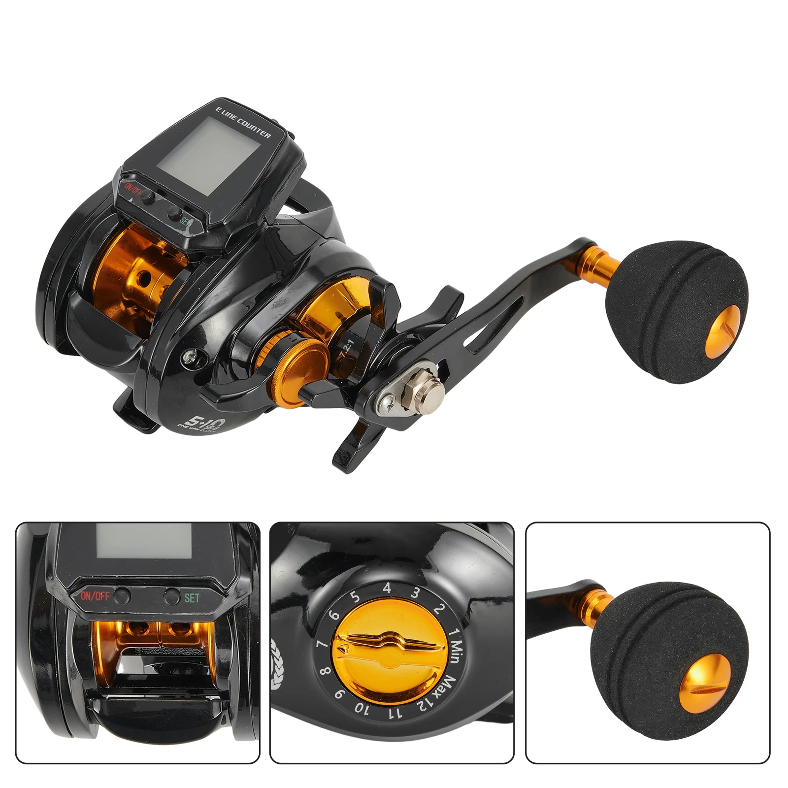 Iscas Pesca Fishing Tackle Gear Accessories Fishing Reel With Accurate Line Counter With Cable Baitcasting Reel