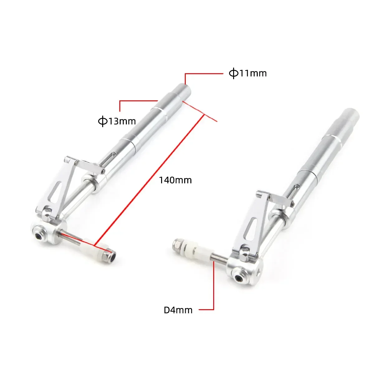 XAERO D11mm Anti-Vibratie Landingsgestel L140mm Schokabsorberende Onderstel voor RC Vliegtuig Drone Modellen
