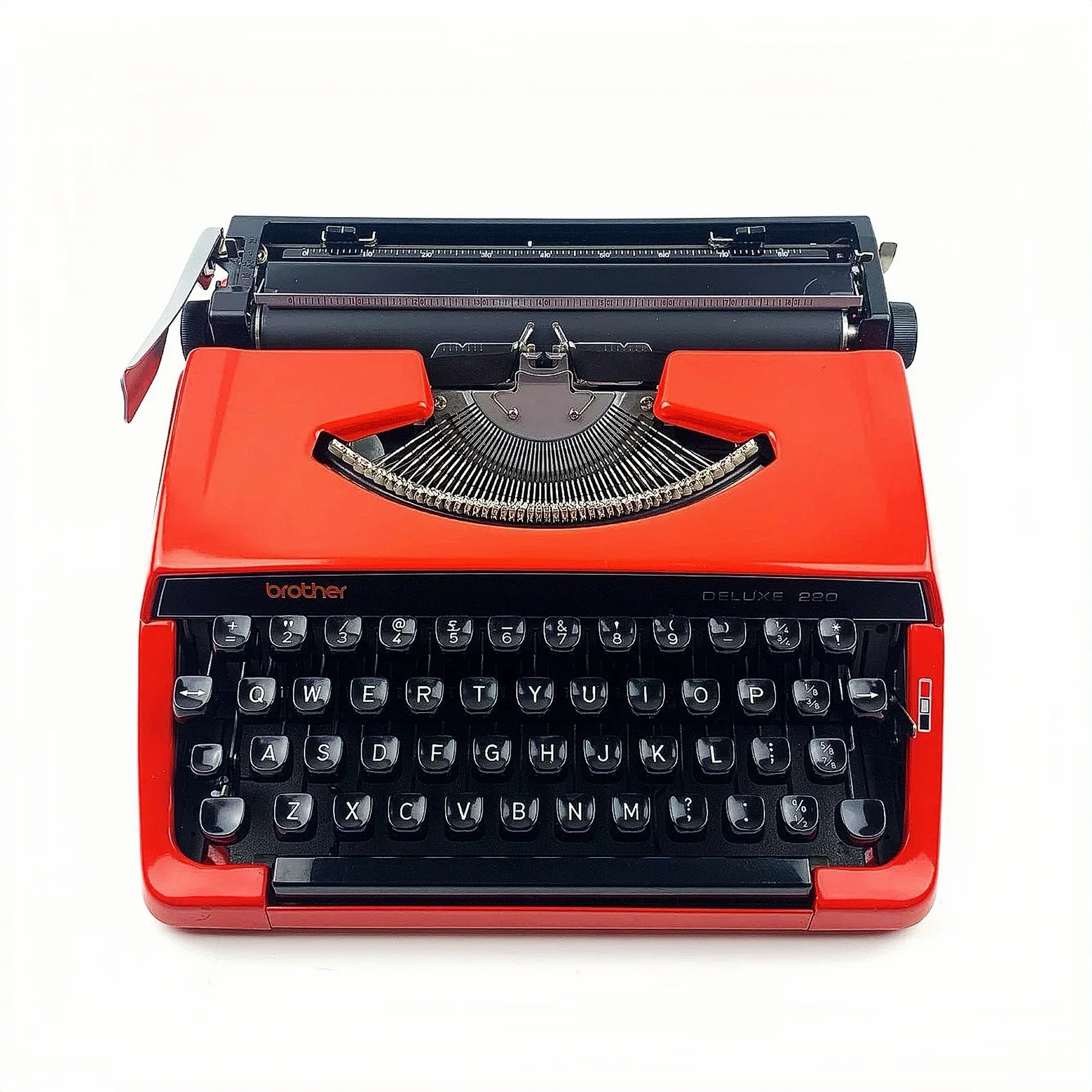 Old style typewriter English retro orange International Children's Day Children's Day gift