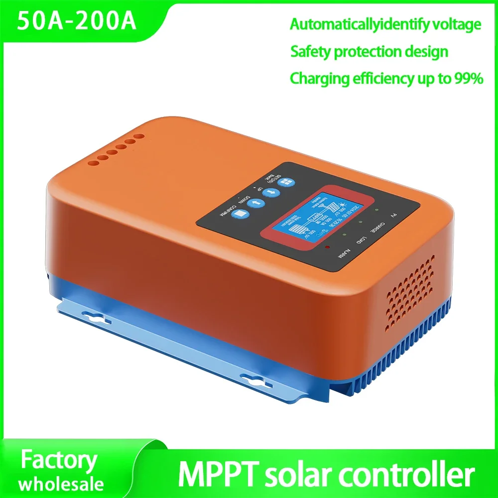 60A 80A 100A MPPT Controller Solar Charge Controller 12V 24V 48V Battery Regulator For Lithium LiFePo4 Lead-Acid, Gel Batteries