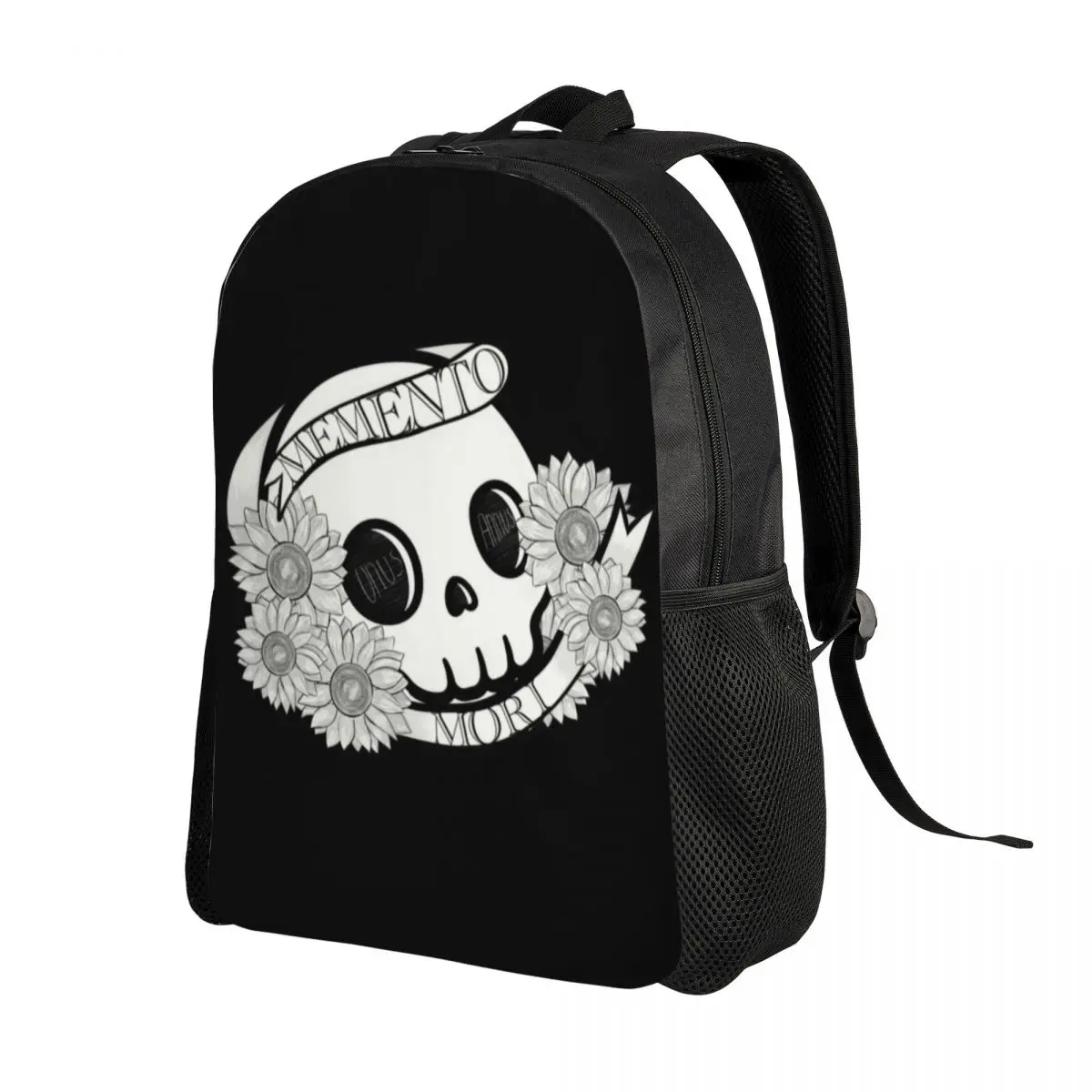 Memento Mori Laptop Backpack Men Women Basic Bookbag for College School Students Unus Annus Bag