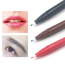 2/3pcs Waterproof Tattoo Pencil Microblading Surgical Skin Marker Pen Eyebrow Lip Liner Permanent Makeup Tattoo Positioning Pen