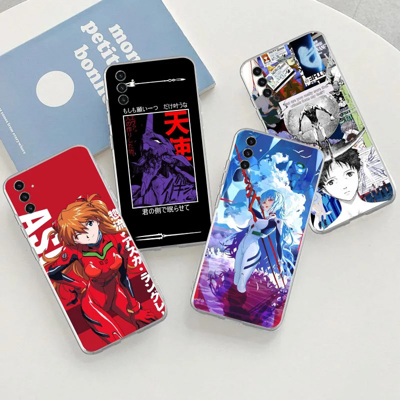 KK-51 نيون G-Genesis E-Evangelion حافظة شفافة لهاتف سامسونج A54 A35 A15 A14 M23 A23 A02S A25 A34 A52S A04S M52
