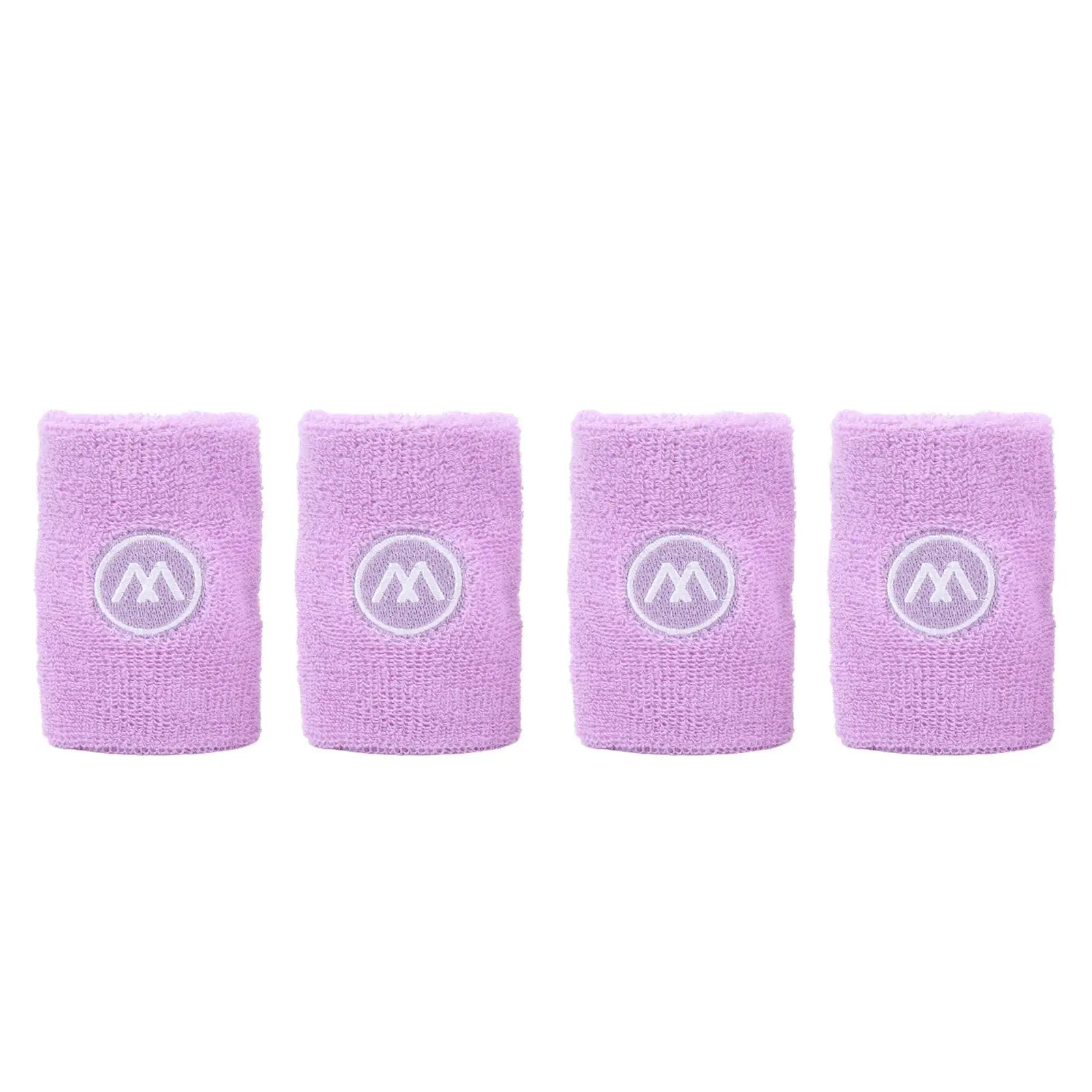 2 Pairs Athletic Wristbands - Soft, Breathable Sweat Bands for gym - Elastic Polyester Cotton, Injury Prevention