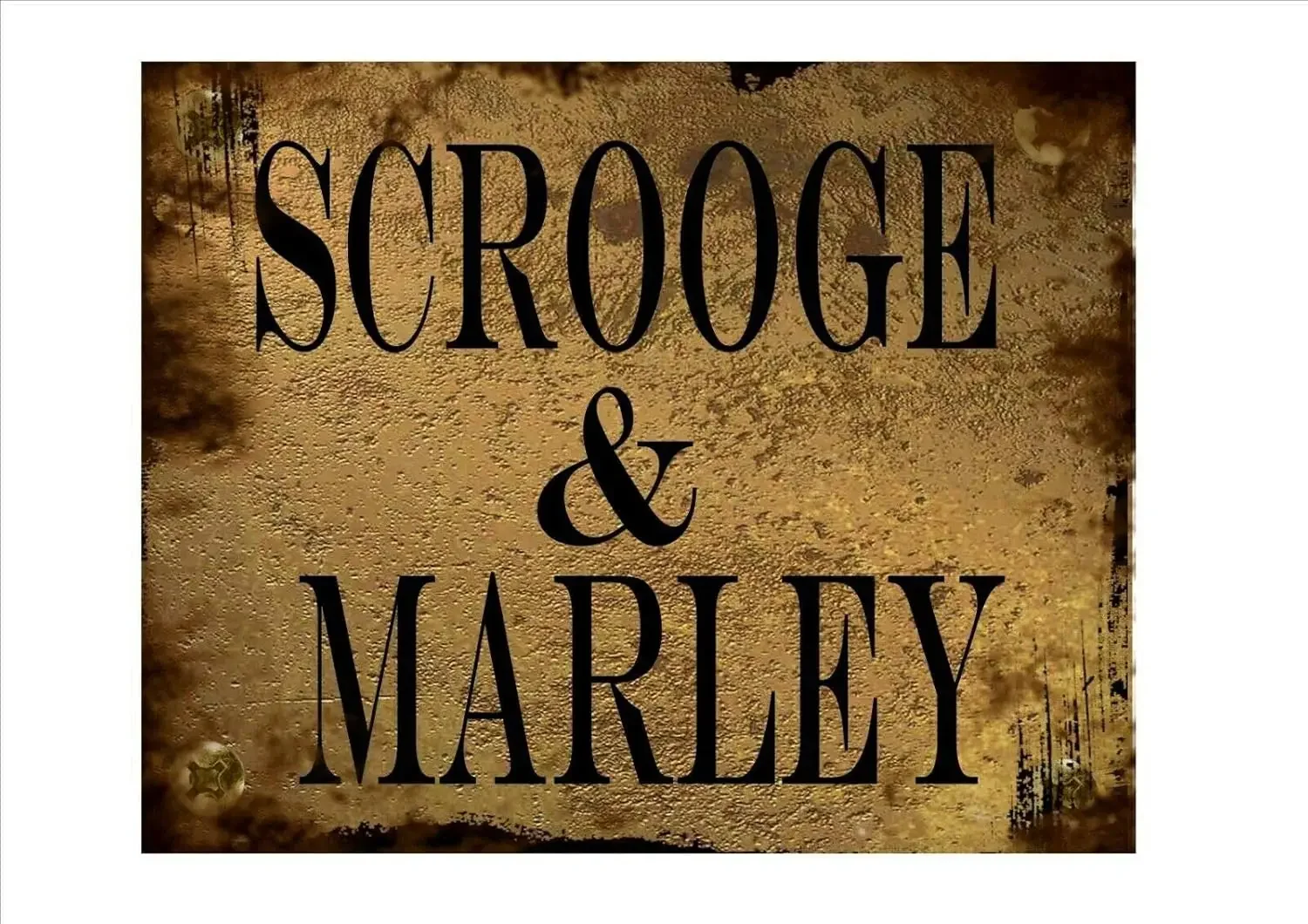 تشارلز ديكنز البخيل عيد الميلاد كارول خمر نمط علامة معدنية عيد الميلاد تين تسجيل 8x12 بوصة