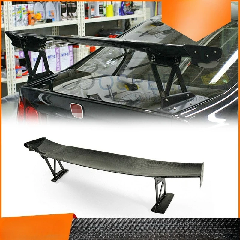 

Подходит для Nissan Civic FD2 Js Racing, хвостовой спойлер GT из углеродного волокна, спойлер багажника, комплект кузова диффузора