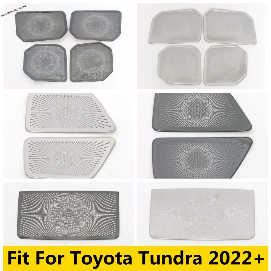 Altavoz estéreo para puerta, altavoz con sonido de Audio, luz de lectura de techo, cubierta de lámpara embellecedora apta para Toyota Tundra 2022 - 2024, accesorios para coche