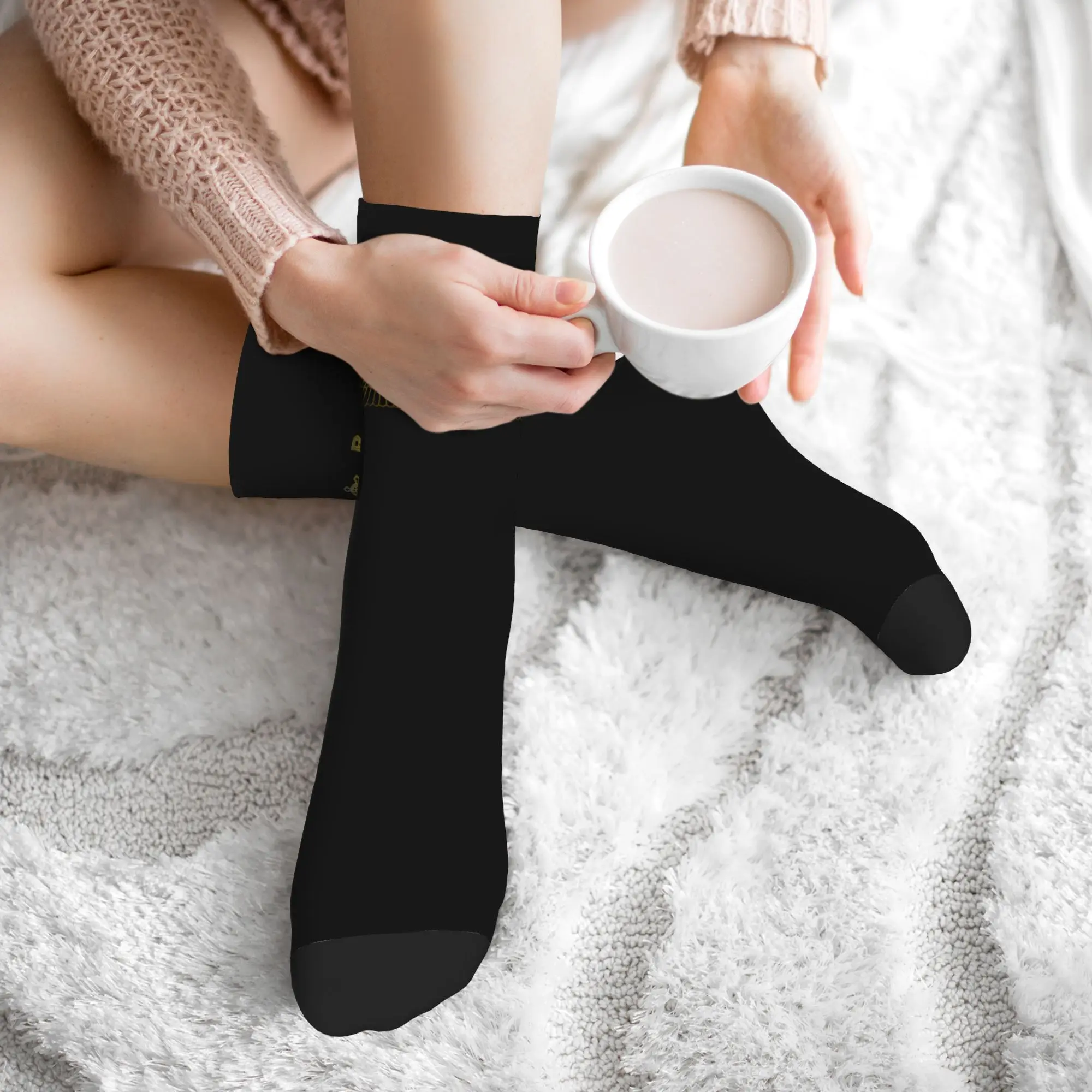Fun Mens AMORC Logo Dress Socks Unisex Warm Comfortable 3D Printing  Crew Socks view 6