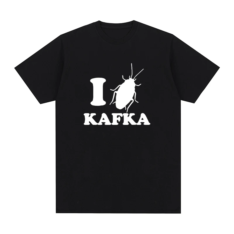 Ich liebe Franz Kafka T-Shirt, klassisches Baumwoll-T-Shirt für Herren, neues T-Shirt, T-Shirt für Damen