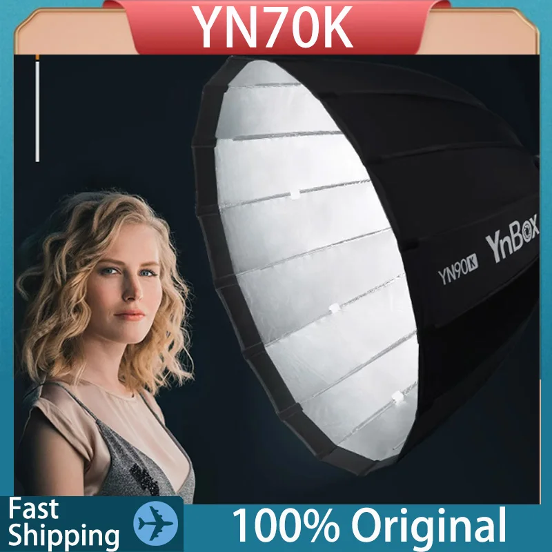 Original Yongnuo YN90k Professional Photography Softbox Lighting Soft Box Photographic Bulb Continuous Light For Photo Studio