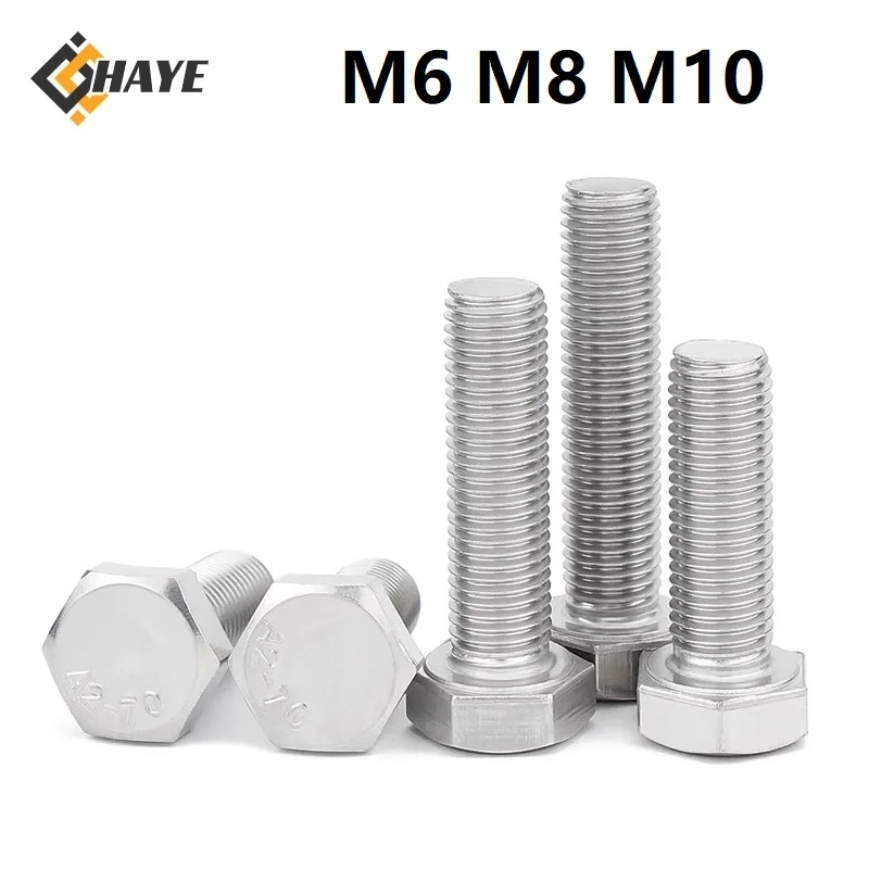 

Fine Thread Outer Hex Head Screws M6 M8 M10 0.75mm 1.0mm 1.25mm Pitch Fine Teeth Bolts