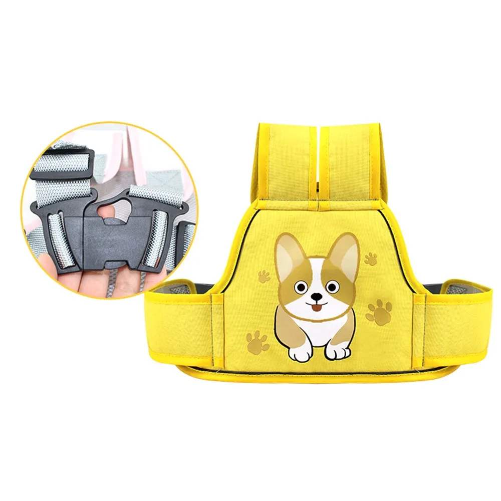 Cartoon Kids Safety Strap Breathable with Reflective Strip Child Safety Harness Adjustable Motorcycle Safety Belt