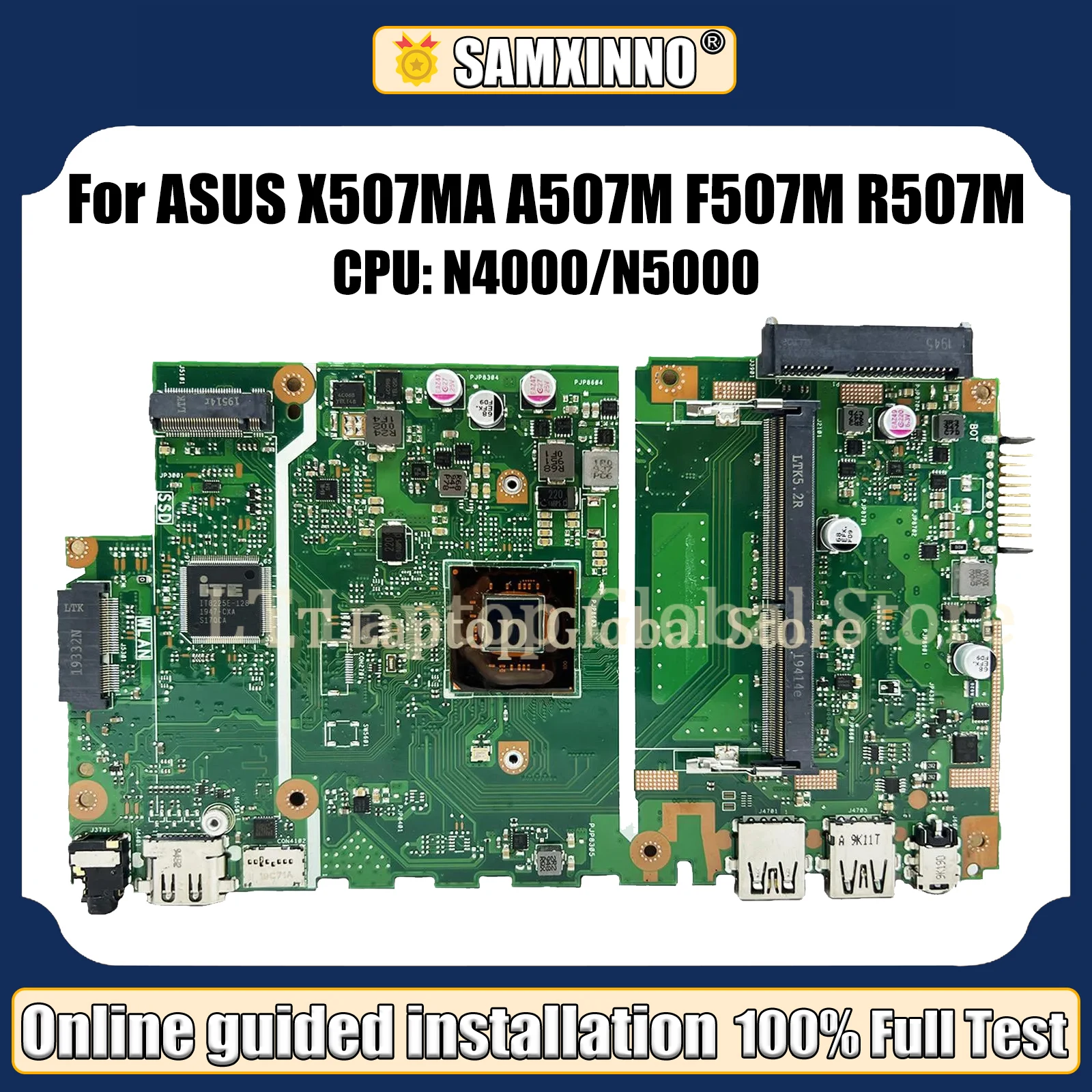 LT 노트북 마더보드, ASUS X507M A507M F507M R507M 용, CPU N4000 N5000 DDR3L