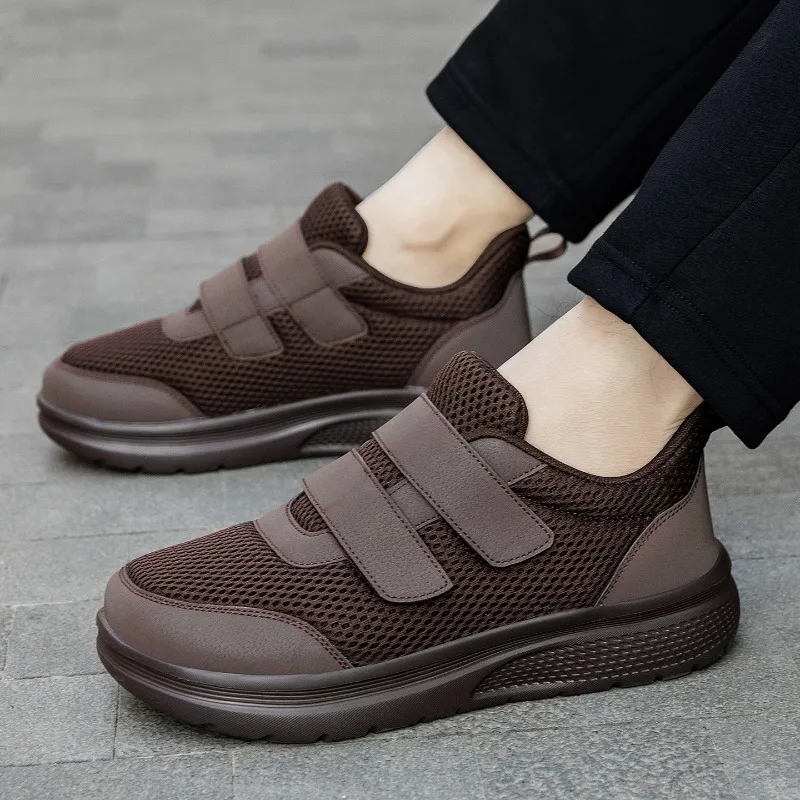 Men Women Diabetic Shoes Wide Toe Box with Adjustable Double Straps Arch Supporting Soft Sneakers Extra Wide Orthopedic Shoes view 4
