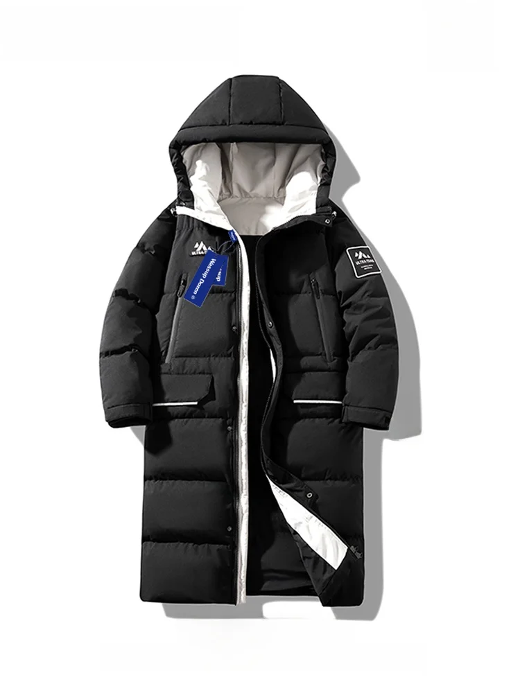 

Wassup Dozen ex Mid-Length Thiened down Jaet Knee-Length Faionable Winter Outerwear Youth Culture Polyester Fiber