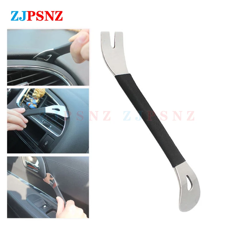 

Car Auto Trim Removal Tool Stainless Steel Durable Two-end Trim Removal Level Pry Door Panel Audio Terminal Fastener Remov Tools