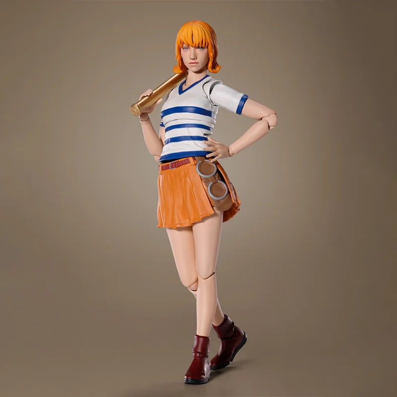 Bandai Original Genuine Figure One Piece Season 1 Model Kit SHF Nami Collection Action Figure Model for Children's Toys Gifts