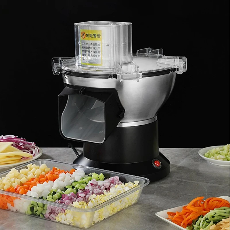 Multifunctional Vegetable Cutting Machine 220V Carrot Potato Cucumber Dicing Machine Small Electric Vegetable Fruit Cutter