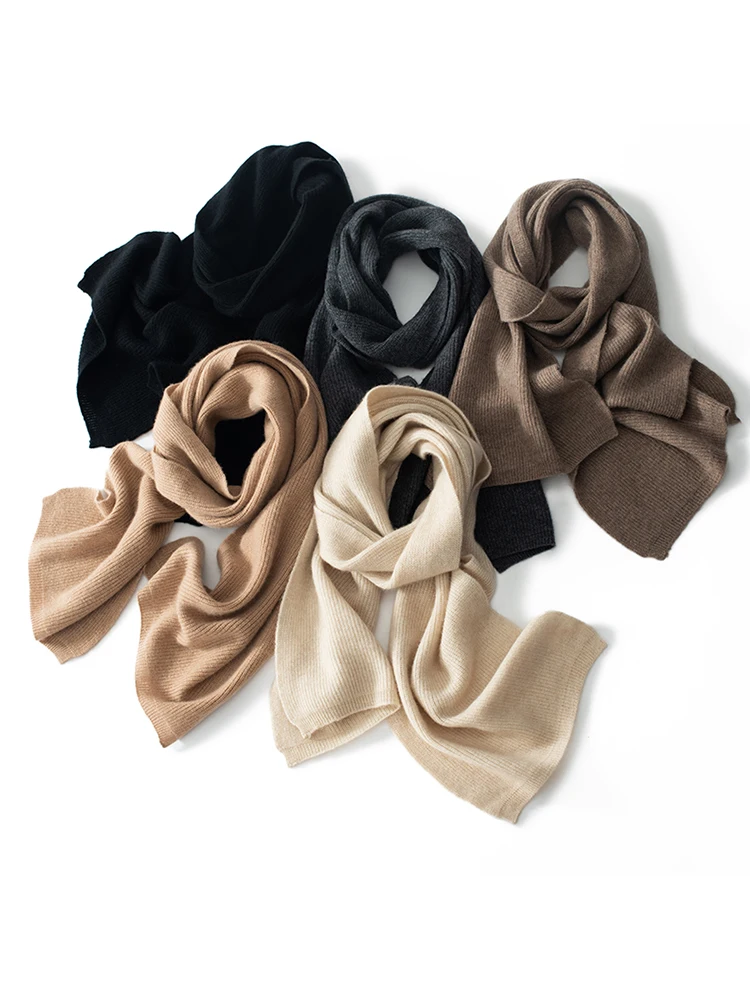 High Quality Unisex Cashmere Scarf Shawl Winter New Cashmere Knitted Scarves Women /Men Fashion Warm Solid Color Shawl 160*30