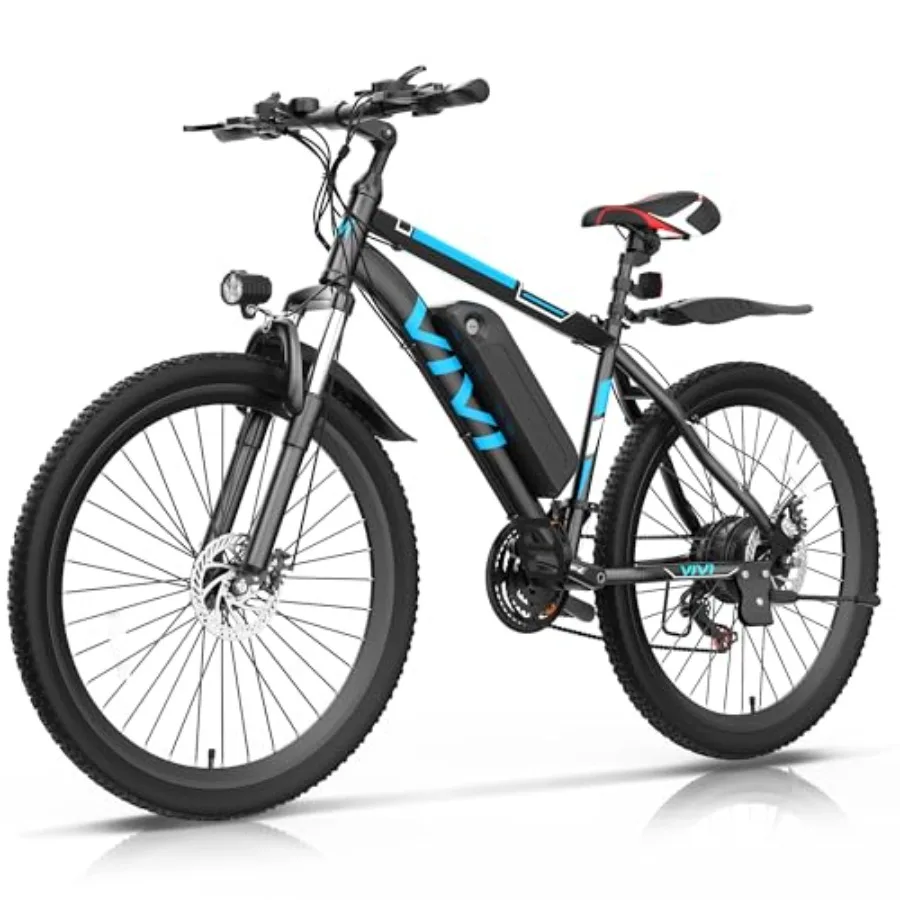 

Electric Mountain Bike for Adults: 26-inch, 749W peak, 48V removable battery, 21-speed gears, 20 mph 50-mile range with pedal a