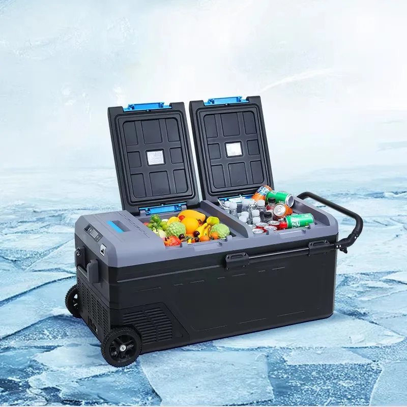 Wholesale 80 liters large capacity car freezer refrigerator portable 12 volt refrigerator compressor car refrigerator