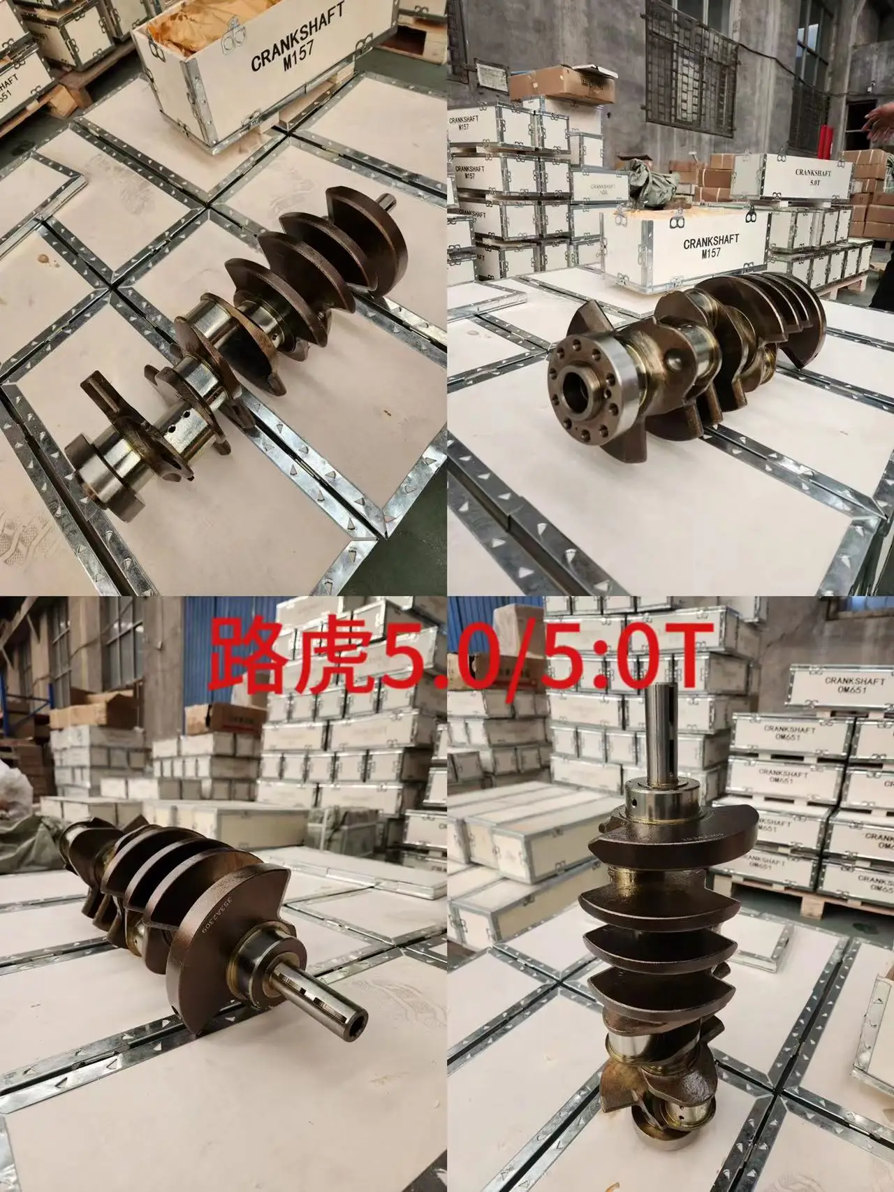 Kusima Factory engine crankshaft  for LAND ROVER LR4 - 5.0L 5.0T  AJ133 V8   CRANK SHAFT ASSEMBLY  OEM quality