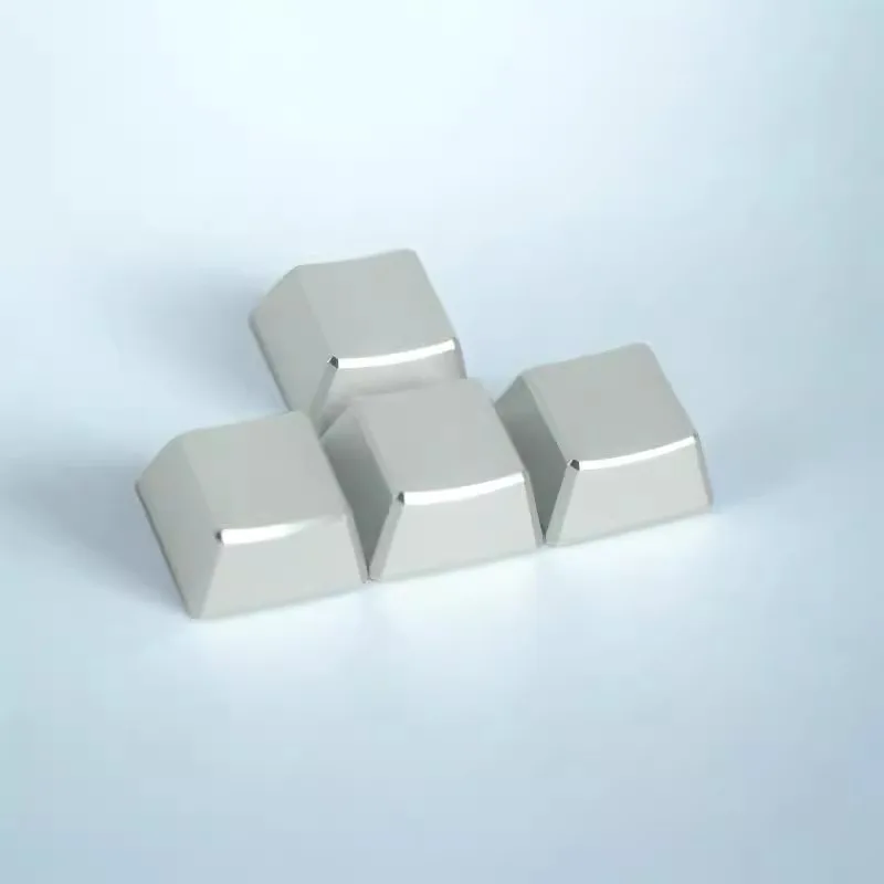 Metal 1U Keycaps High Gloss Edge Customized Keycaps CNC Aluminum Alloy Metal Keycaps for MX Gaming Mechanical Keyboard Gifts