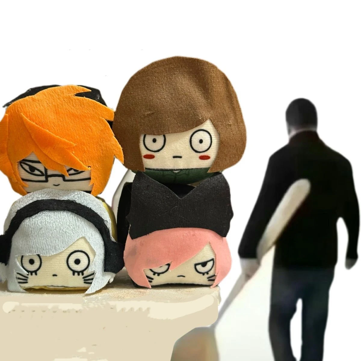 7 cm große, quadratische, gefüllte Ranfren Randal's Friends Nyen Nyon Luther Sebastian Plüschpuppe, Plüschpandent-Puppe, Spielzeug, Sammlergeschenke