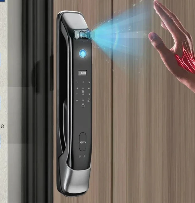Biometric Infrared 3C Face Real-time intercom Palmar vein Smart Door Lock Fingerprint Password Electronic Key Card APP Unlock