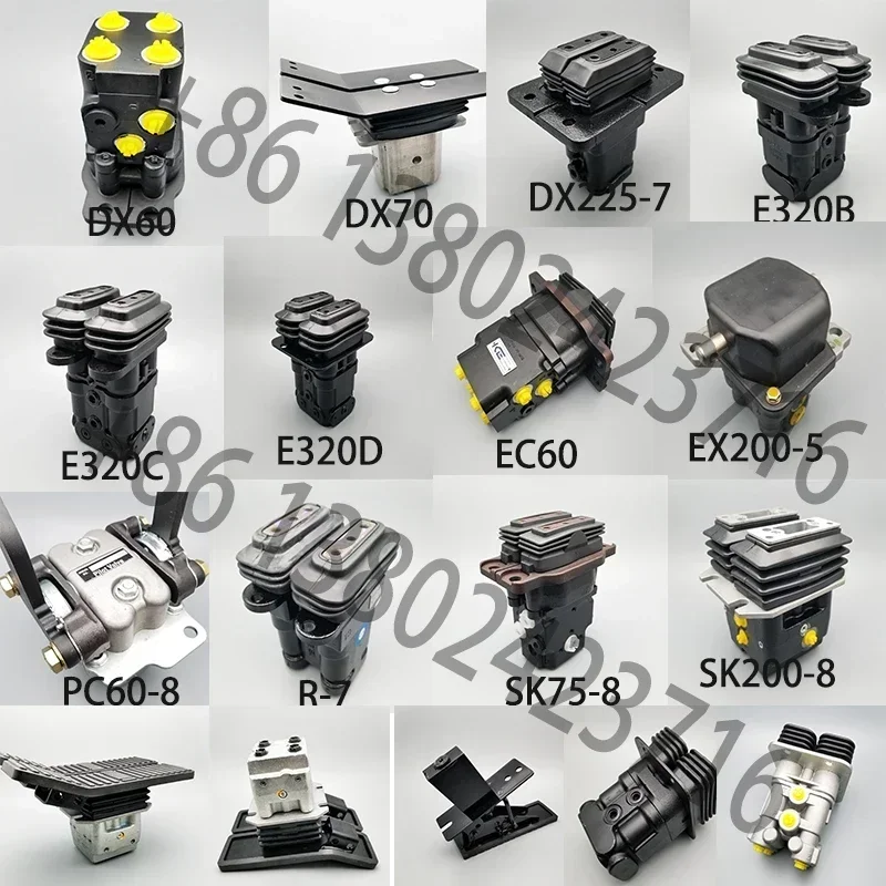 2025 صمام تجريبي لخطوة القدم YN30V00105F2 لحفارة كوبيلكو SK210-8 SK230-6E /8 SK200-8