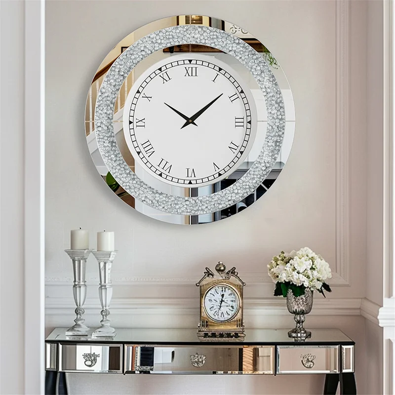 European-style Luxurious Wall Clock Minimalist Art Living Room Creative Wall Clock Designer Fashionable Home Decor Wanduhr FYWC