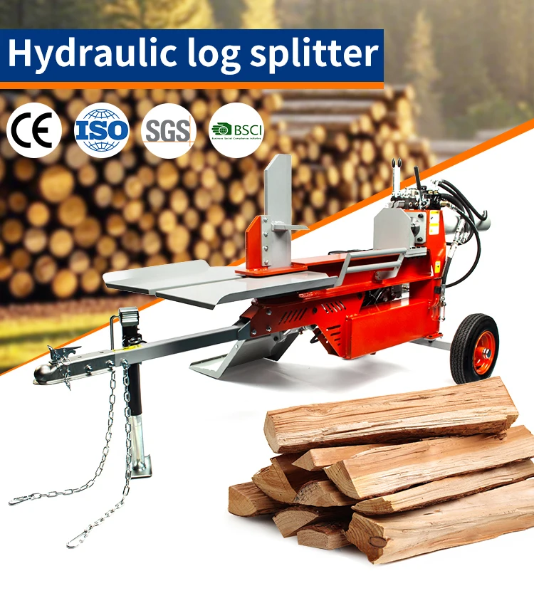 Customized Hydraulic Wood Splitter Heavy-duty Wood Processor, Easy-to-operate Power Log Splitter Forestry Machinery