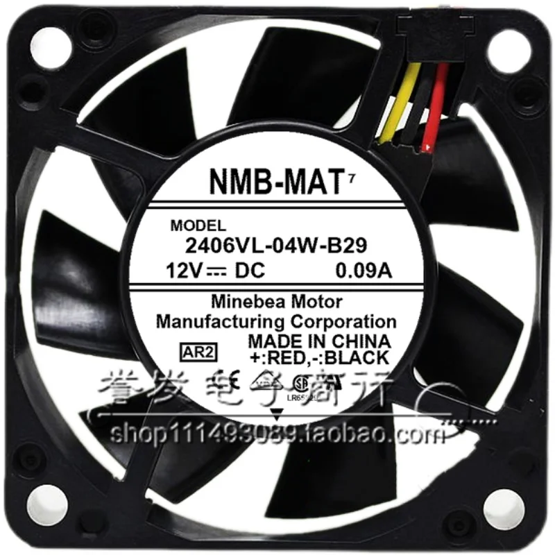 جديد الأصلي 2406VL-04W-B29 12V 0.09A 6015 60x60x15 مللي متر مروحة التبريد المبرد