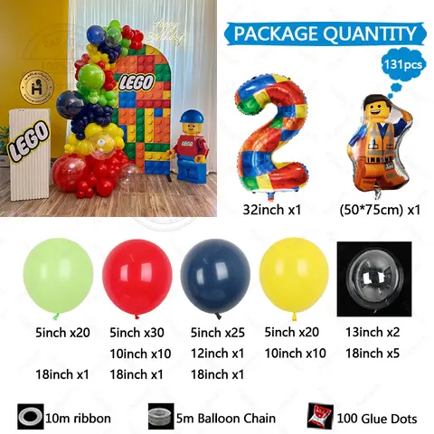 8 best sales लेगो जन्मदिन की सजावट - №2