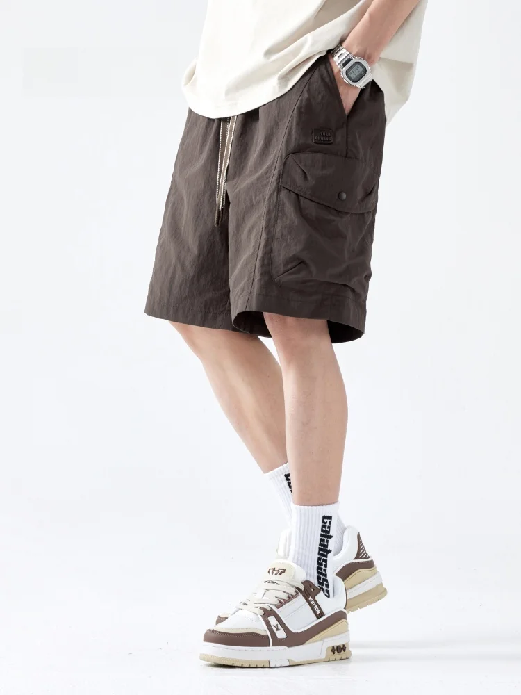 

MMOPTOP Новые летние повседневные свободные мужские шорты, модная рабочая одежда, прямые шорты со средней талией, универсальные молодежные шорты