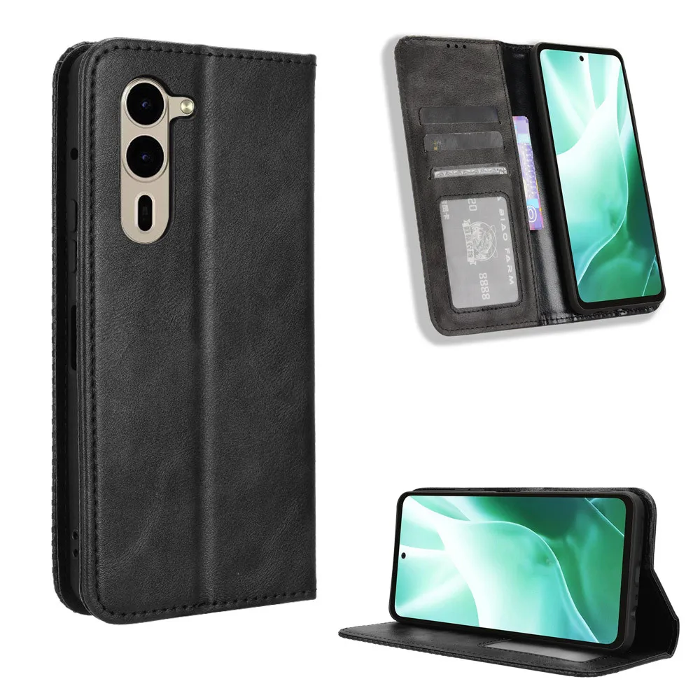 For Fujitsu Arrows WE 2 Case Luxury PU Leather Wallet Magnetic Adsorption Case For Fujitsu Arrows WE 2 Plus WE2 Phone Bags