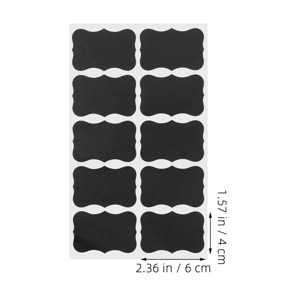 200Pcs Blackboard Stickers Reusable Writable Adhesive Labels for Jars Bottles Kitchen Pantry Party Wedding Jam Labels for Jars