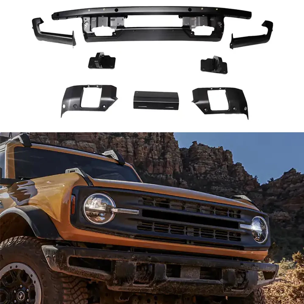 

Door Kit Offroad Steel Bar Parts 4x4 Accessories Car Front Bumper For 2021 2022 2023 Ford Bronco 2 & 4 Door