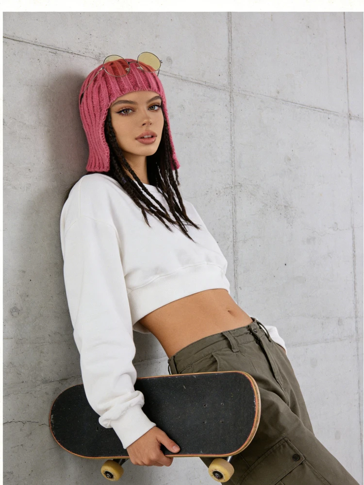 

Women's Knit Ear Flap Beanie Hat - Ribbed Warm Winter Skull Cap Fashion Casual Outdoor Cold Weather Headwear (Multi-Color)