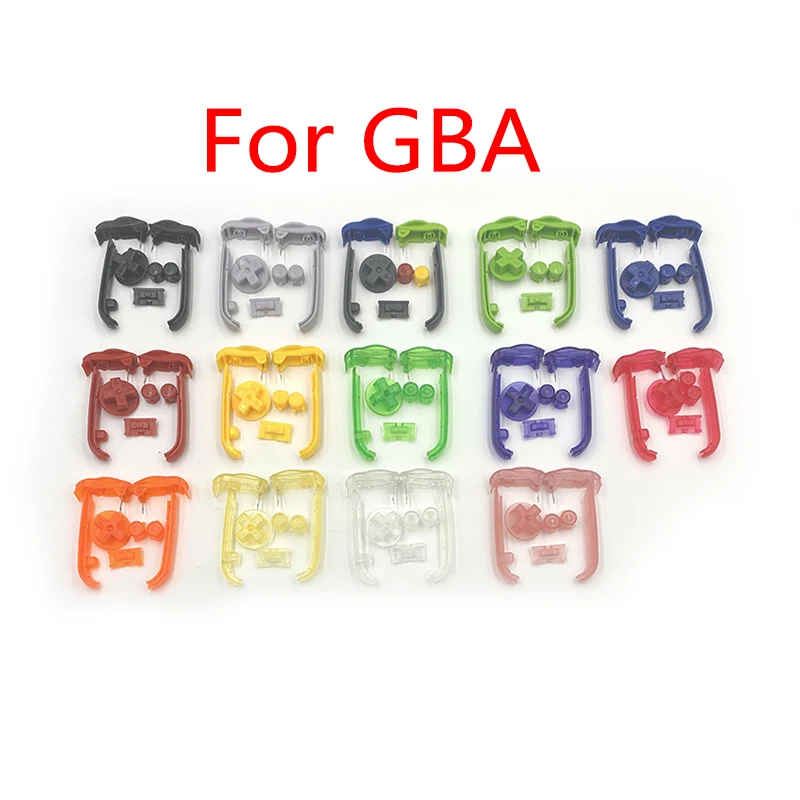 1 Set  High Quality AB Colorful L R Buttons Keypads For Gameboy Advance Buttons Frame For GBA D Pads Power ON OFF Buttons