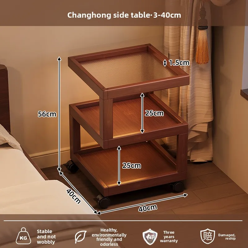 New Bedside Table, Household Living Room, Sofa Side Shelves, Bedroom Bedside Removable Cabinet Nightstand Furniture Bedroom image 6